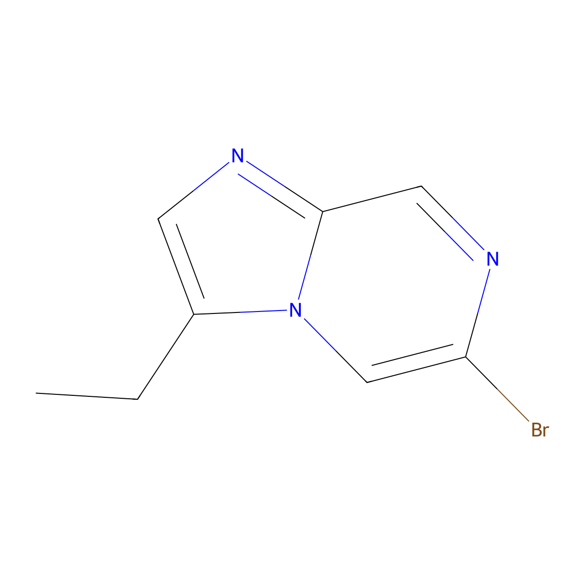 6-Bromo-3-ethylimidazo[1,2-a]pyrazine molecular structure, CAS 1464091-69-7