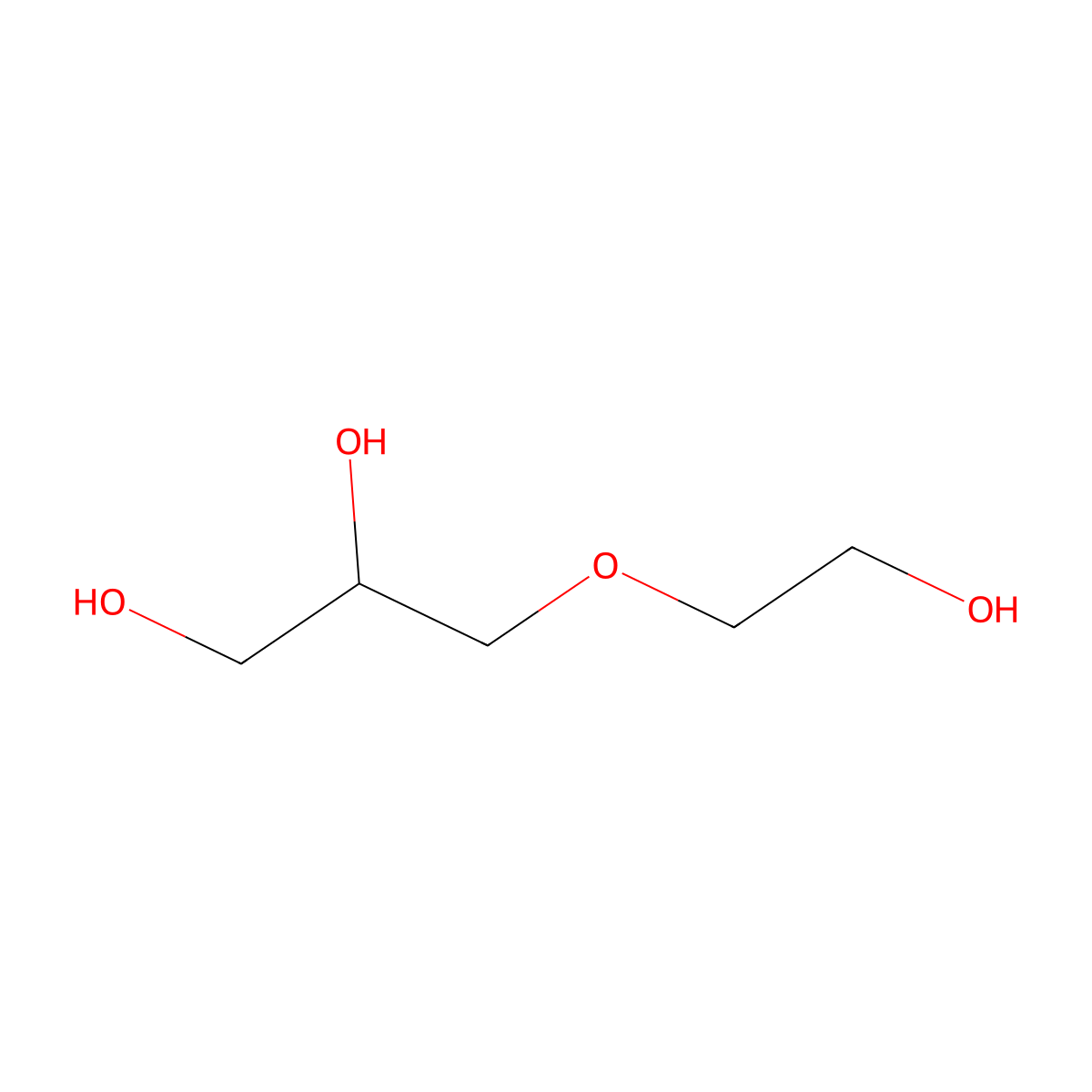 3-(2-Hydroxyethoxy)propane-1,2-diol molecular structure, CAS 14641-24-8