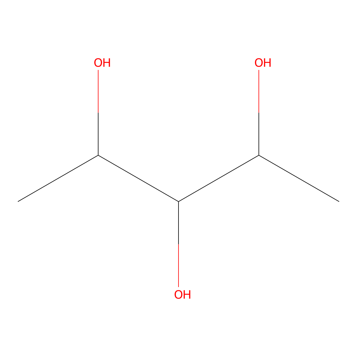 Pentane-2,3,4-triol molecular structure, CAS 14642-48-9
