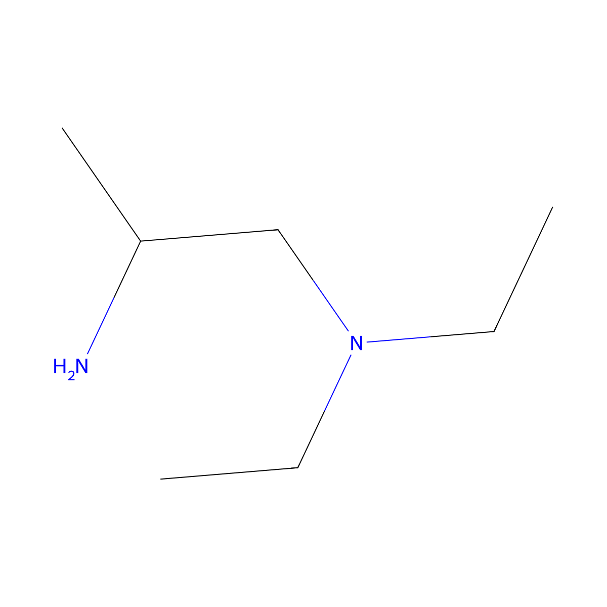 (2-Aminopropyl)diethylamine molecular structure, CAS 14642-66-1