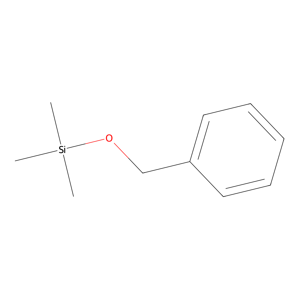 Benzyloxytrimethylsilane molecular structure, CAS 14642-79-6