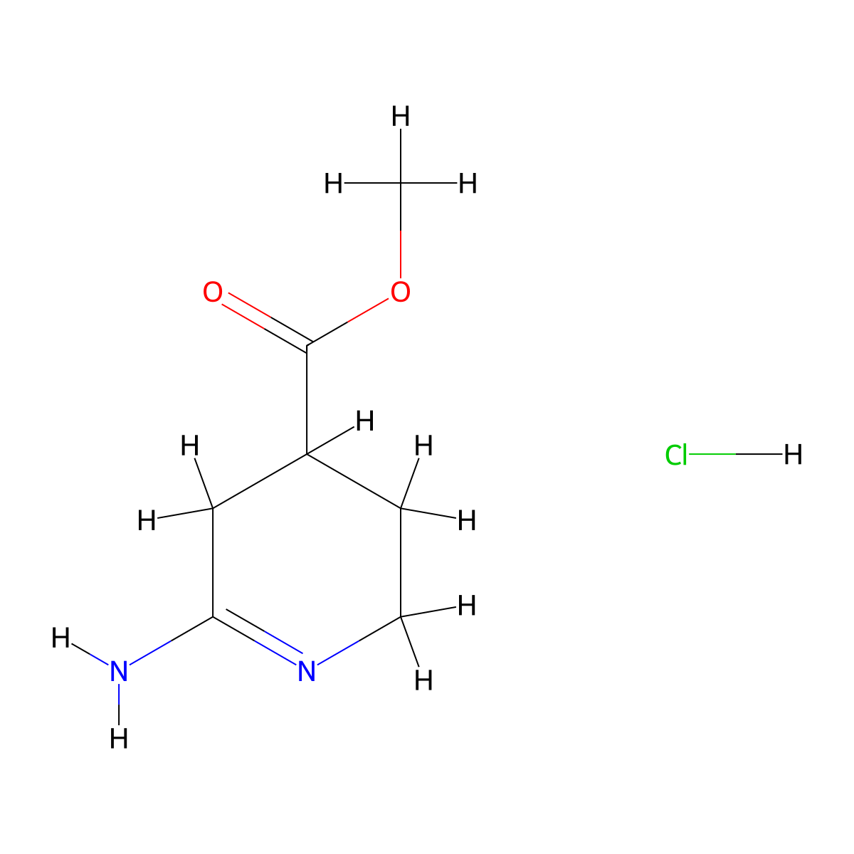Methyl 6-amino-2,3,4,5-tetrahydropyridine-4-carboxylate hydrochloride molecular structure, CAS 146422-41-5