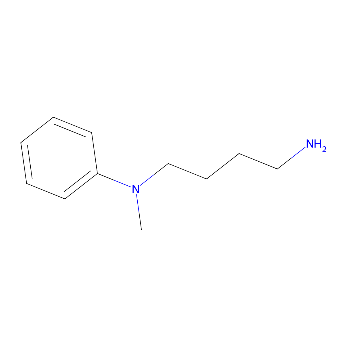 N-(4-aminobutyl)-N-methylaniline molecular structure, CAS 146426-02-0