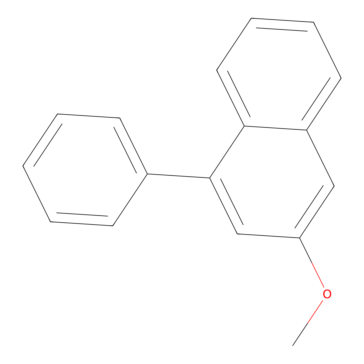 3-Methoxy-1-phenylnaphthalene molecular structure, CAS 146428-36-6