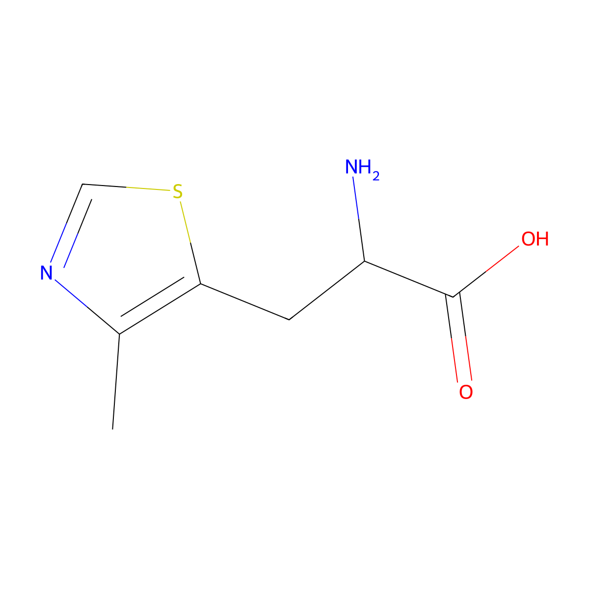 2-Amino-3-(4-methyl-5-thiazolyl)propionic Acid molecular structure, CAS 14643-77-7