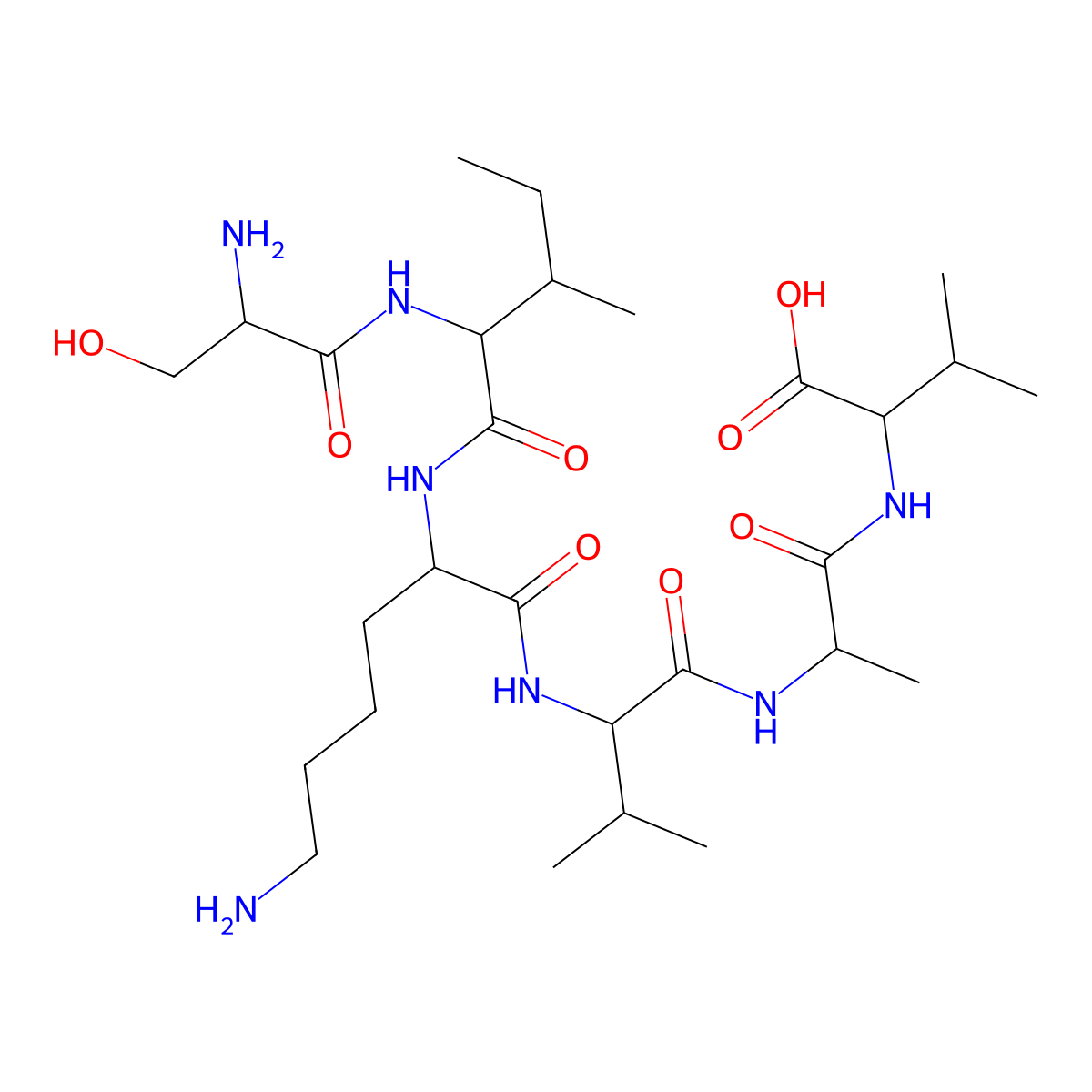 Hexapeptide-10 molecular structure, CAS 146439-94-3