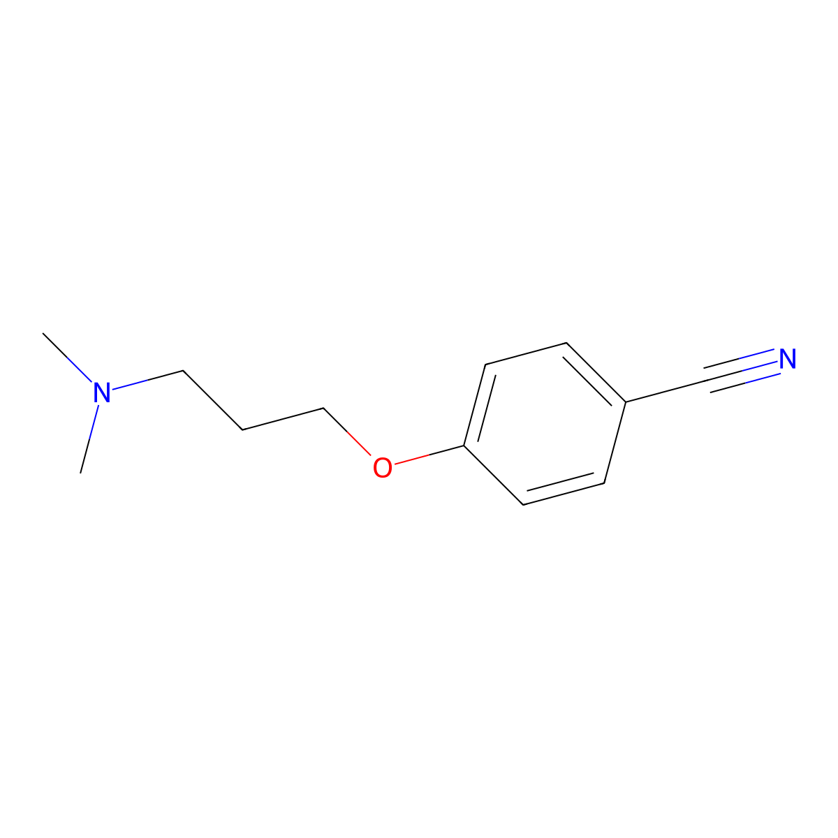 4-[3-(Dimethylamino)propoxy]benzonitrile molecular structure, CAS 146440-15-5