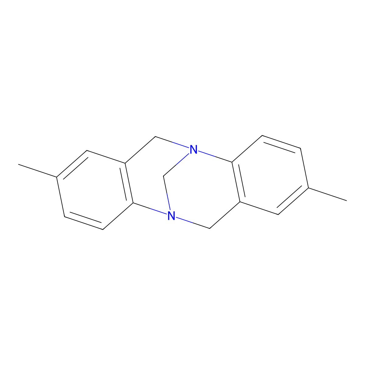 Troger base molecular structure, CAS 14645-24-0