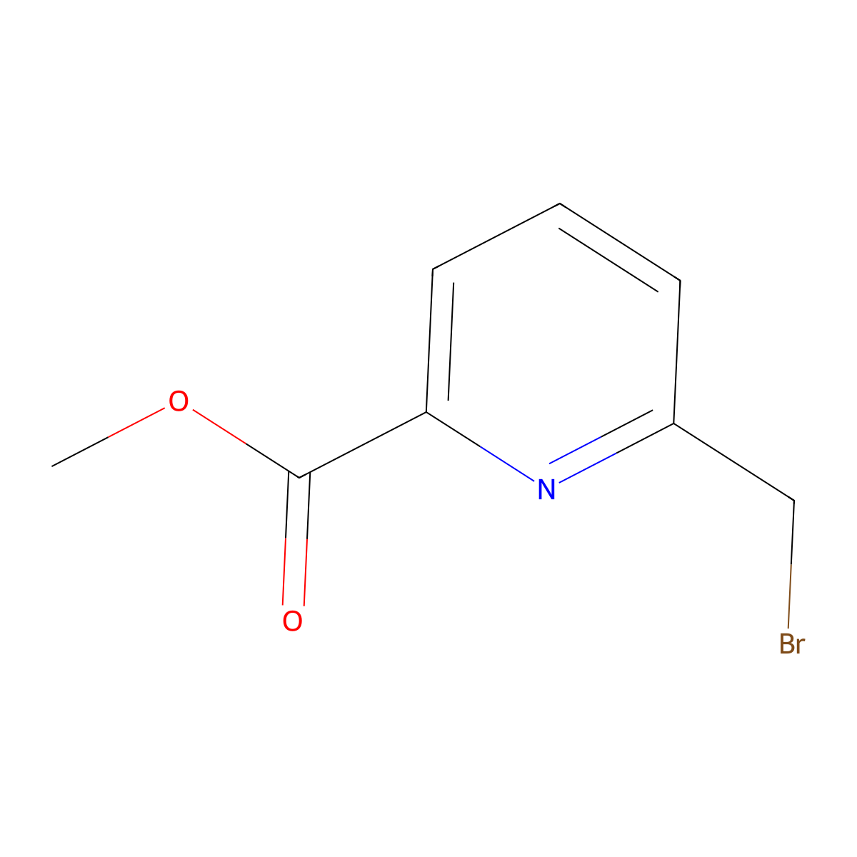 Methyl 6-(bromomethyl)pyridine-2-carboxylate molecular structure, CAS 146462-25-1