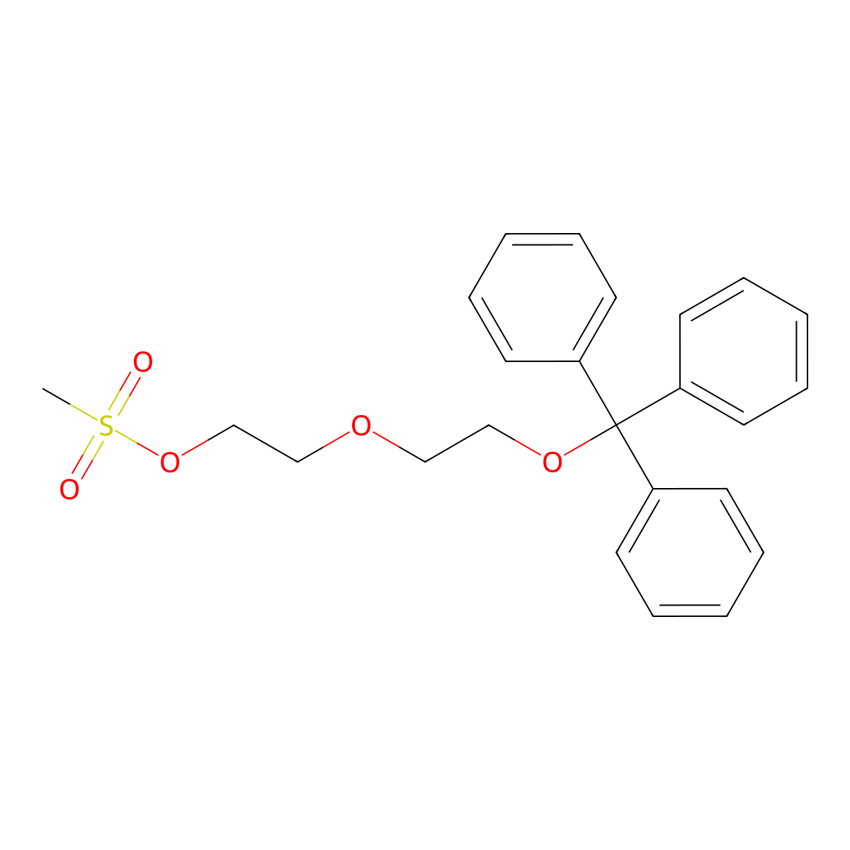 2-(2-(Trityloxy)ethoxy)ethyl methanesulfonate molecular structure, CAS 146462-58-0