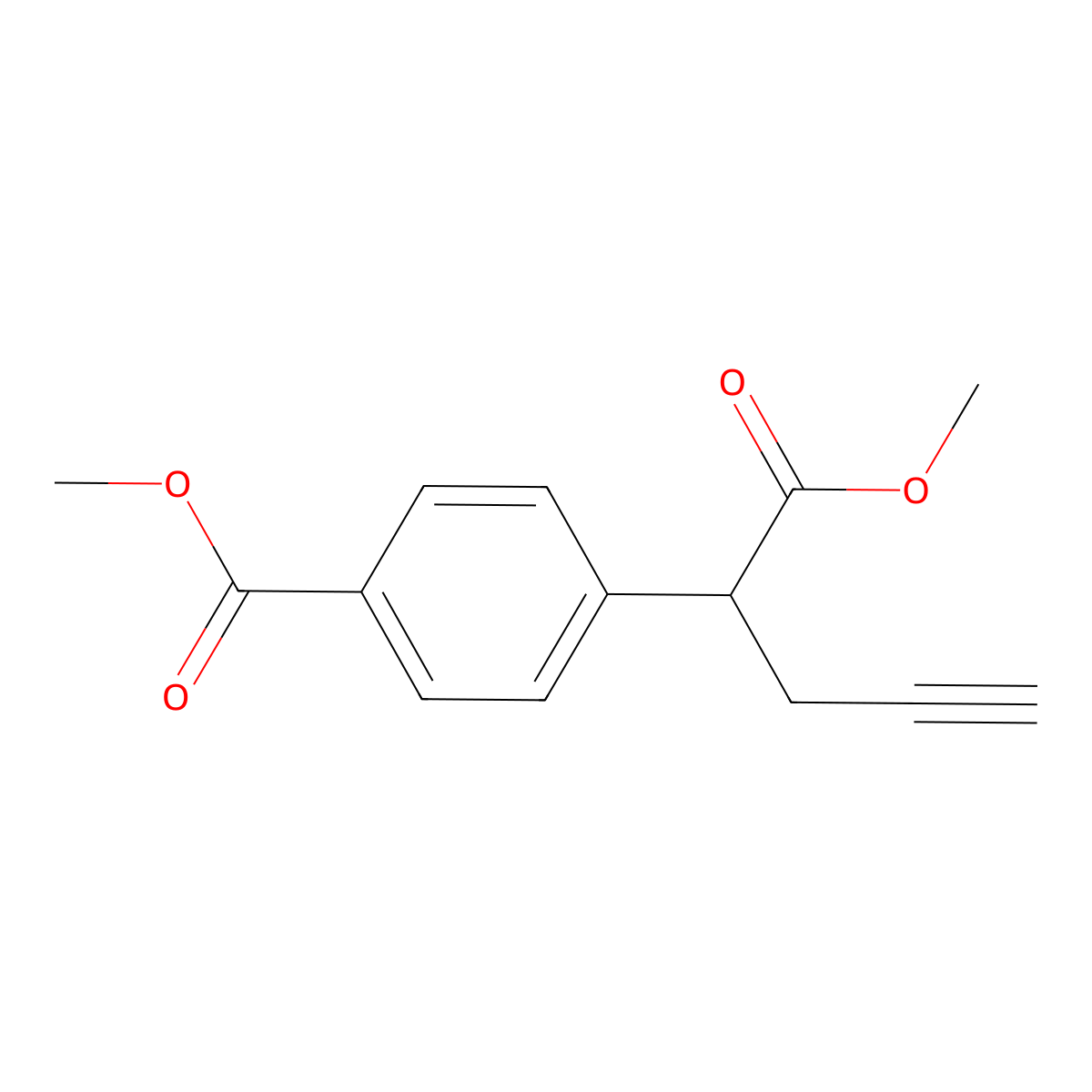 4-(1-Methoxycarbonyl-but-3-ynyl) molecular structure, CAS 146464-90-6