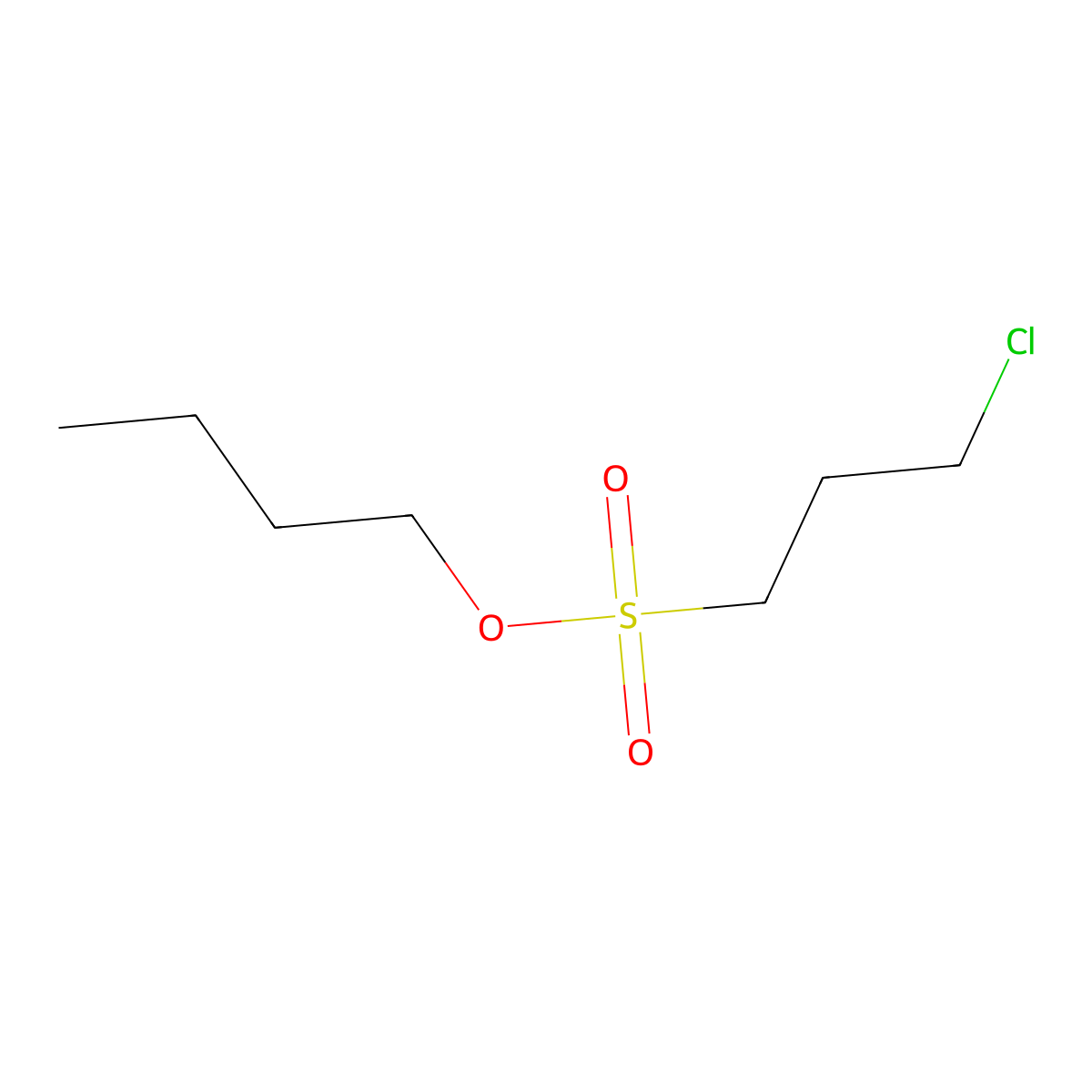 3-Chloro-propane-1-sulfonic acid butyl ester molecular structure, CAS 146475-47-0