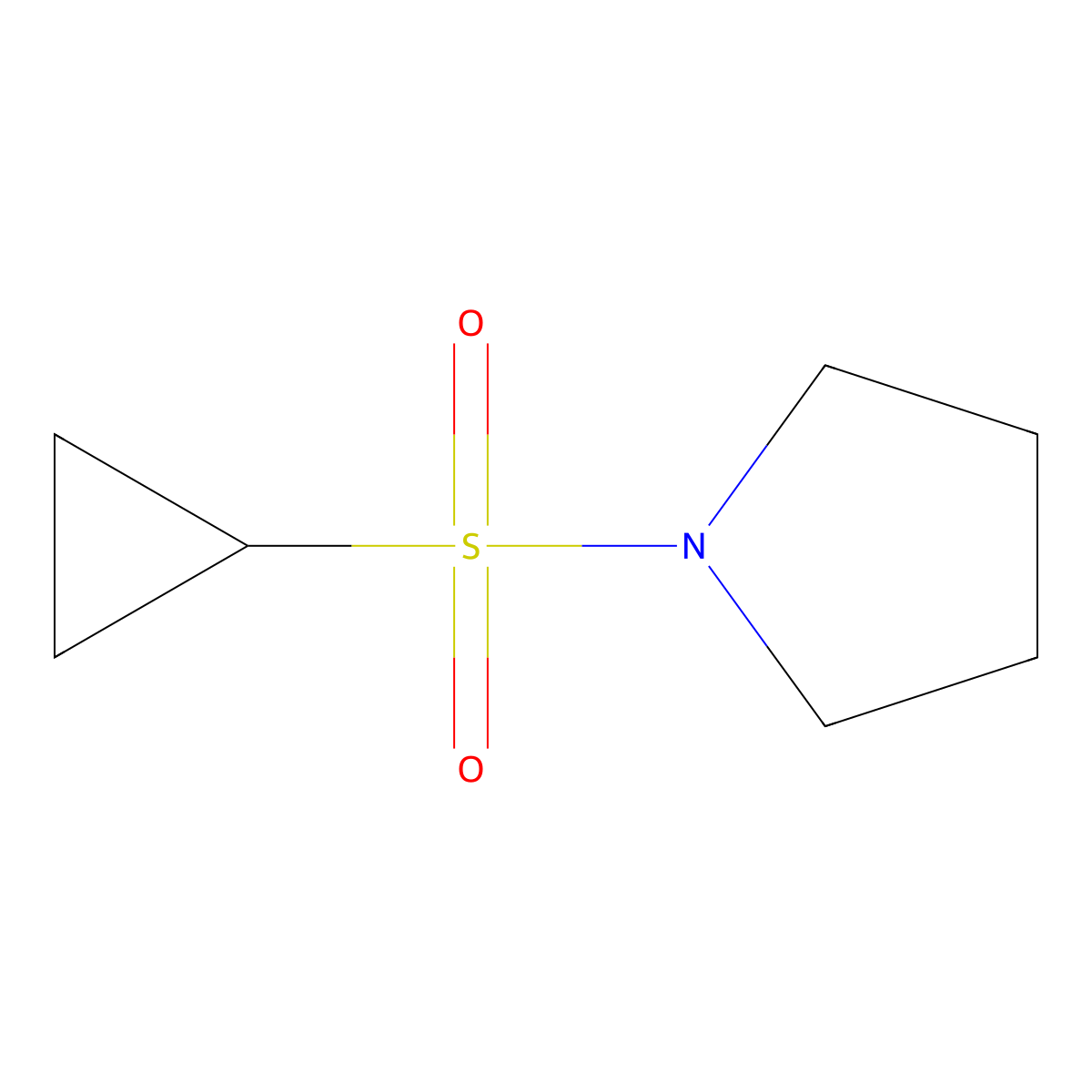 1-(Cyclopropanesulfonyl)pyrrolidine molecular structure, CAS 146475-52-7