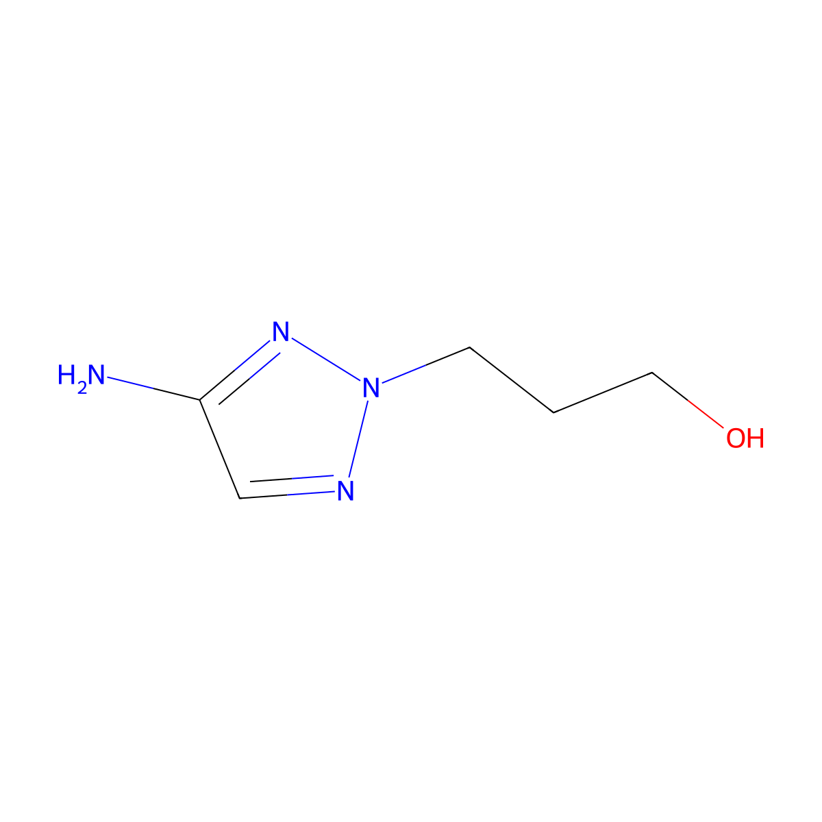 3-(4-Amino-2H-1,2,3-triazol-2-yl)propan-1-ol molecular structure, CAS 1464807-30-4