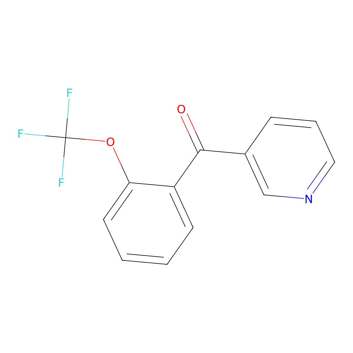 3-Pyridinyl[2-(trifluoromethoxy)phenyl]methanone molecular structure, CAS 1464844-56-1