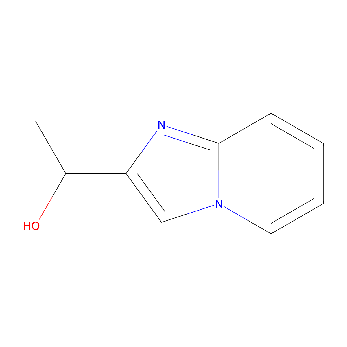 1-(Imidazo(1,2-a)pyridin-2-yl)ethan-1-ol molecular structure, CAS 1464856-45-8