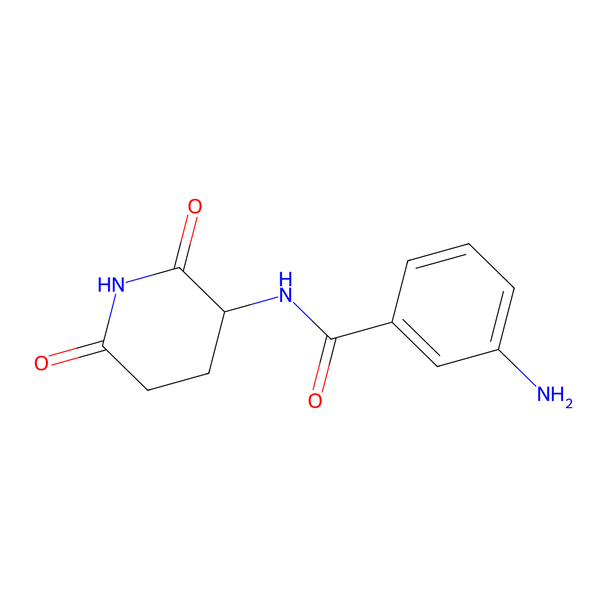 3-amino-N-(2,6-dioxopiperidin-3-yl)benzamide molecular structure, CAS 1464874-87-0