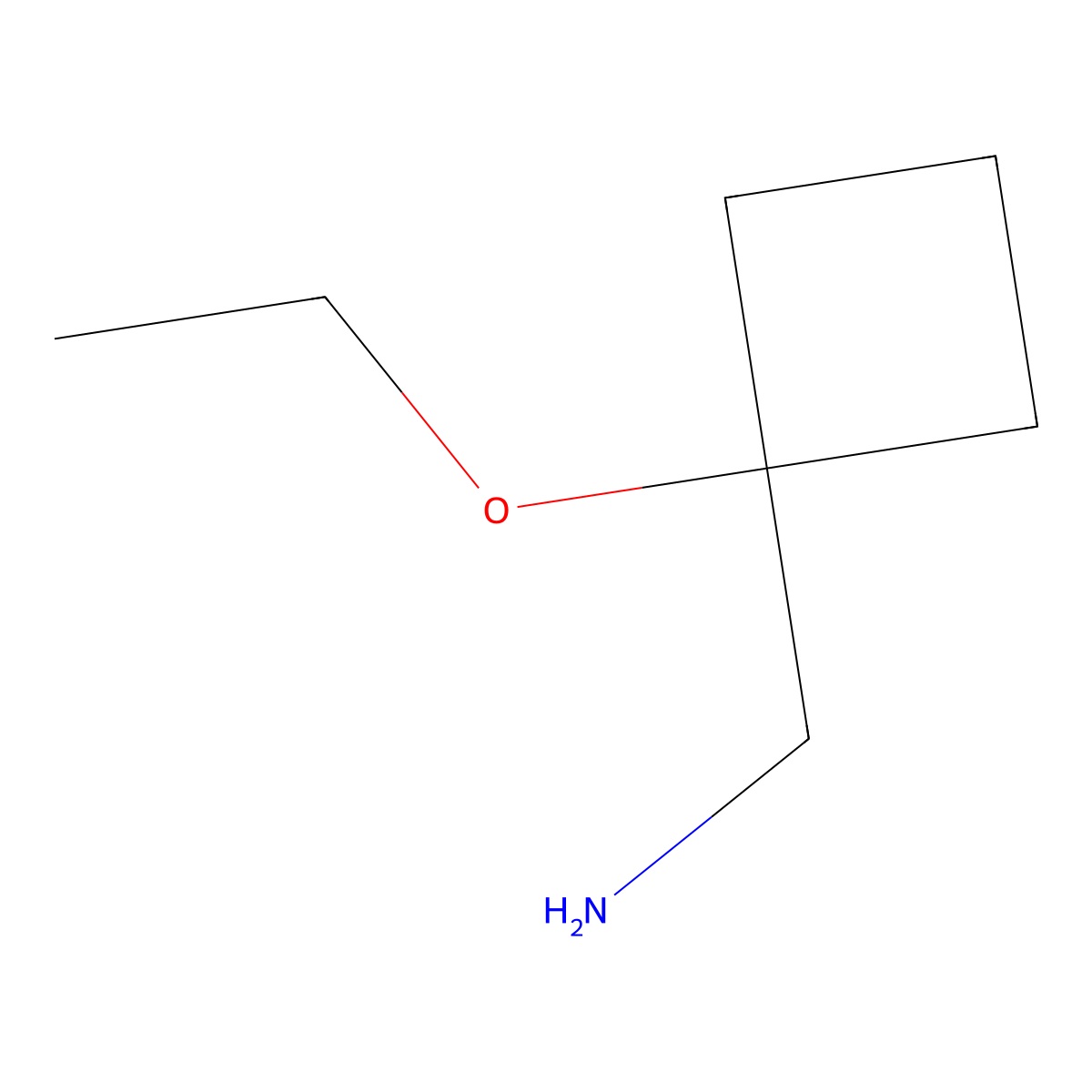 (1-Ethoxycyclobutyl)methanamine molecular structure, CAS 1464885-79-7
