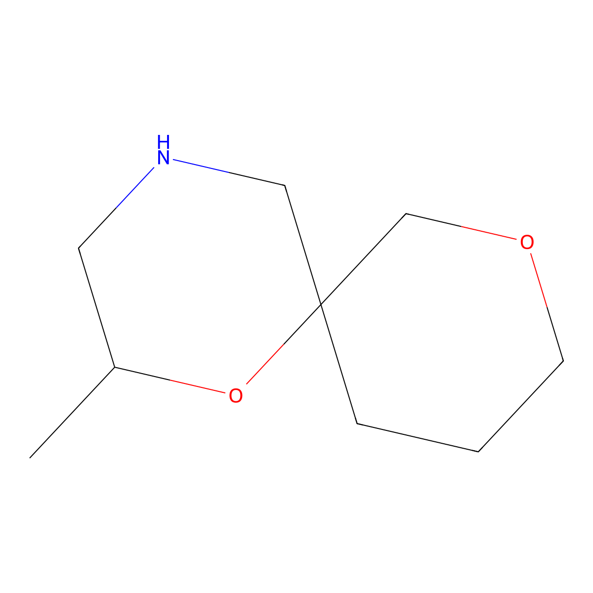 2-Methyl-1,8-dioxa-4-azaspiro[5.5]undecane molecular structure, CAS 1464953-24-9