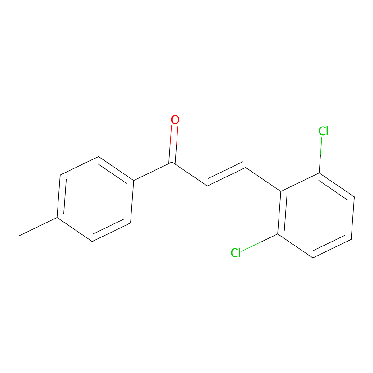 2,6-Dichloro-4'-methylchalcone molecular structure, CAS 146497-07-6