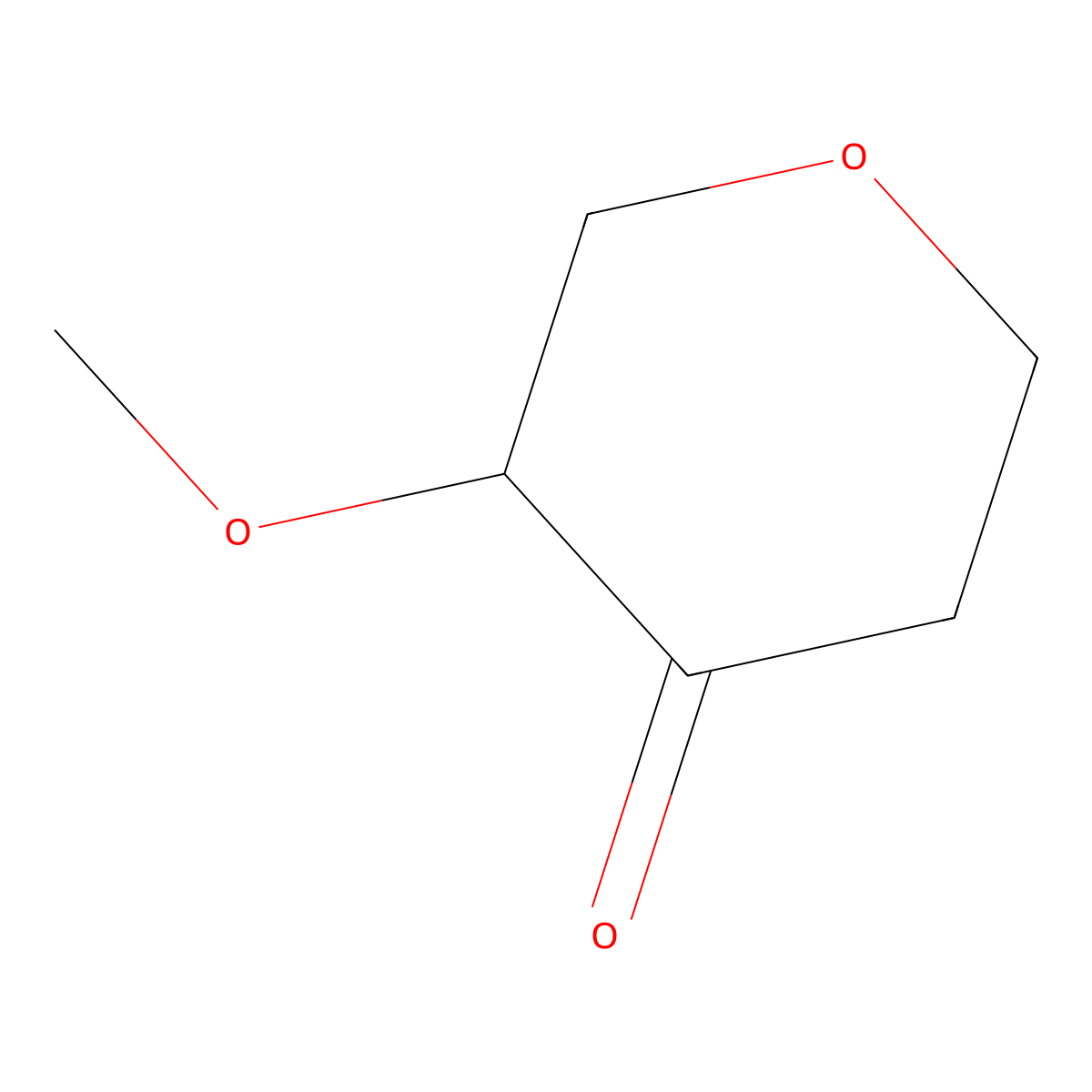 (S)-3-Methoxytetrahydro-4H-pyran-4-one molecular structure, CAS 1464985-83-8