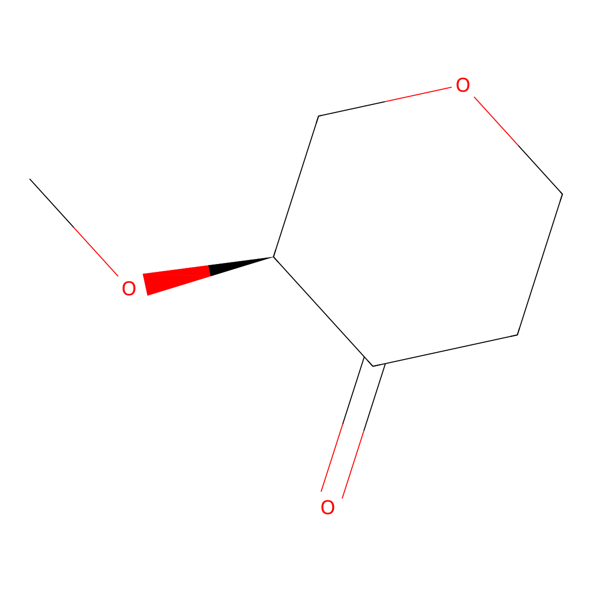 (S)-3-Methoxytetrahydro-4H-pyran-4-one molecular structure, CAS 1464985-83-8