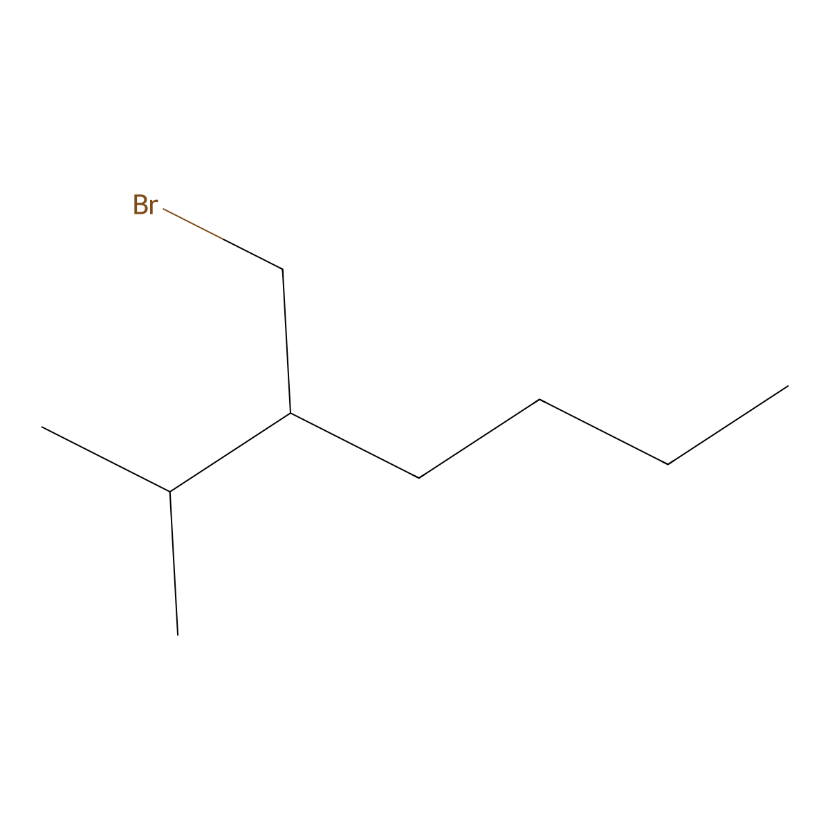 3-(Bromomethyl)-2-methylheptane molecular structure, CAS 1465008-74-5