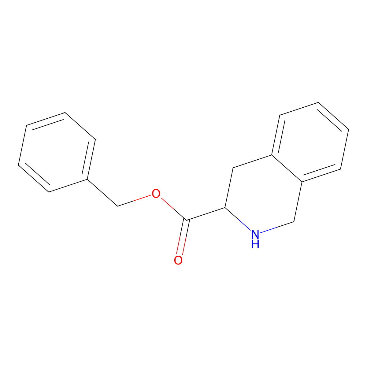 Benzyl 1,2,3,4-tetrahydroisoquinoline-3-carboxylate molecular structure, CAS 146503-35-7