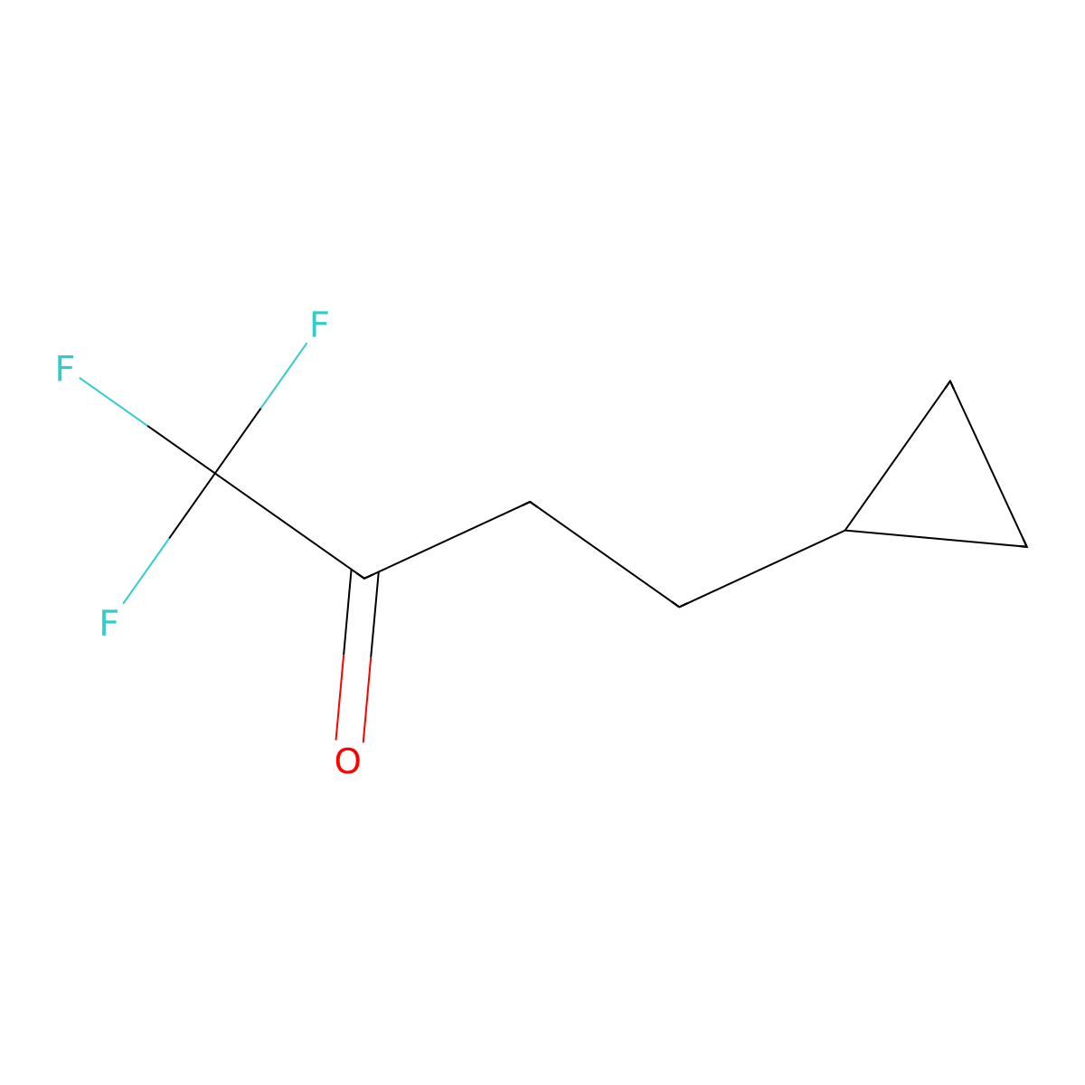 4-Cyclopropyl-1,1,1-trifluorobutan-2-one molecular structure, CAS 1465042-44-7