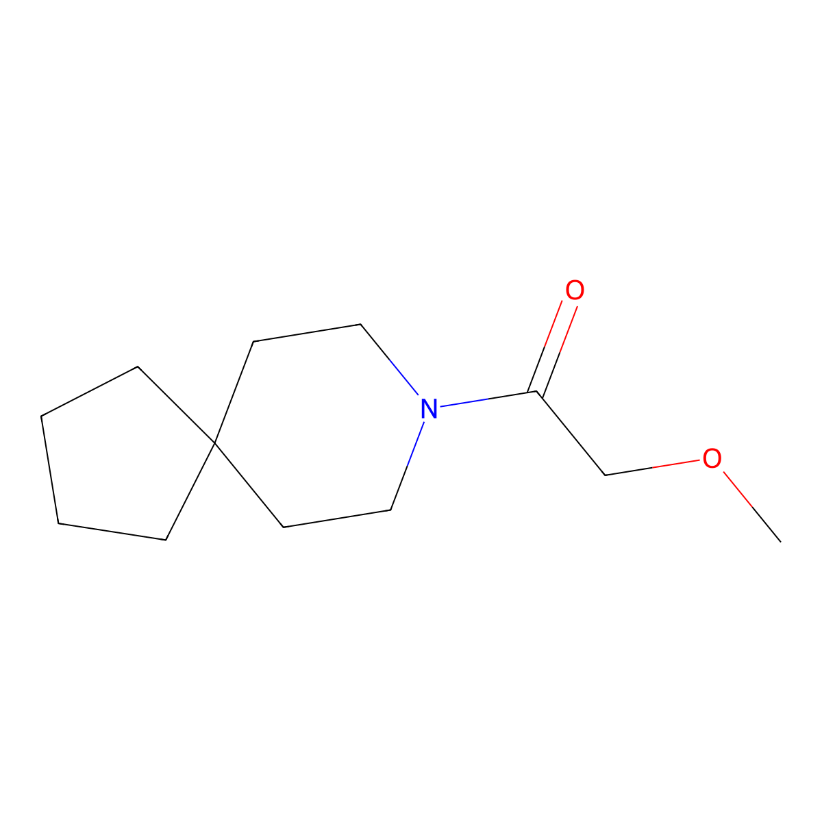 2-Methoxy-1-(8-azaspiro[4.5]decan-8-yl)ethan-1-one molecular structure, CAS 1465061-95-3