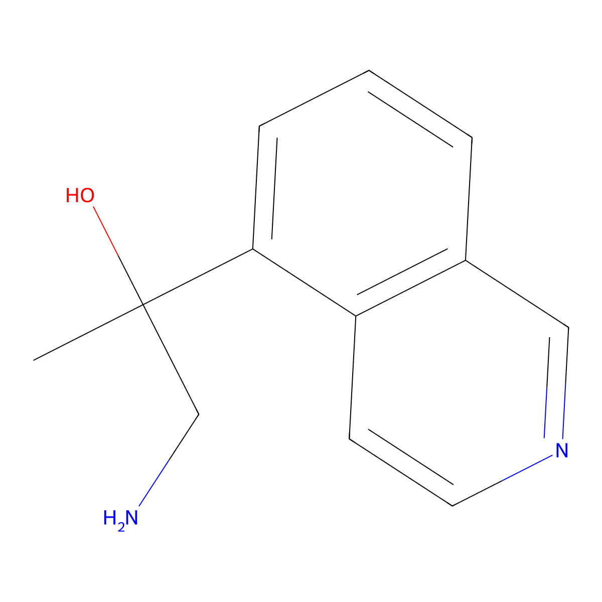 1-Amino-2-(isoquinolin-5-yl)propan-2-ol molecular structure, CAS 1465071-97-9