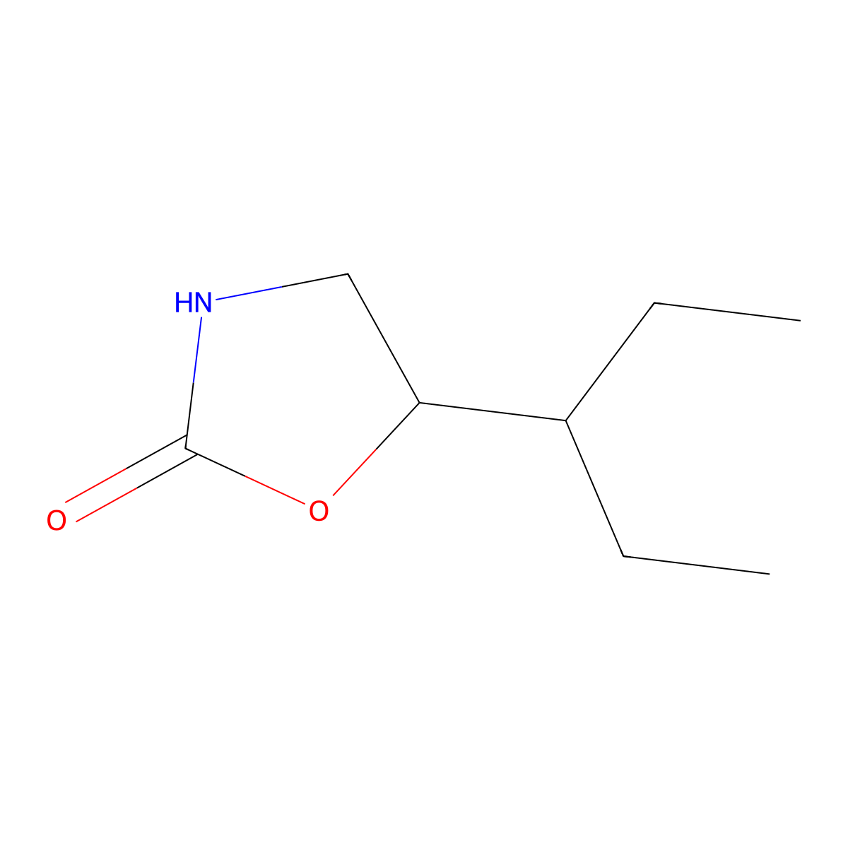 5-(Pentan-3-yl)-1,3-oxazolidin-2-one molecular structure, CAS 1465134-85-3