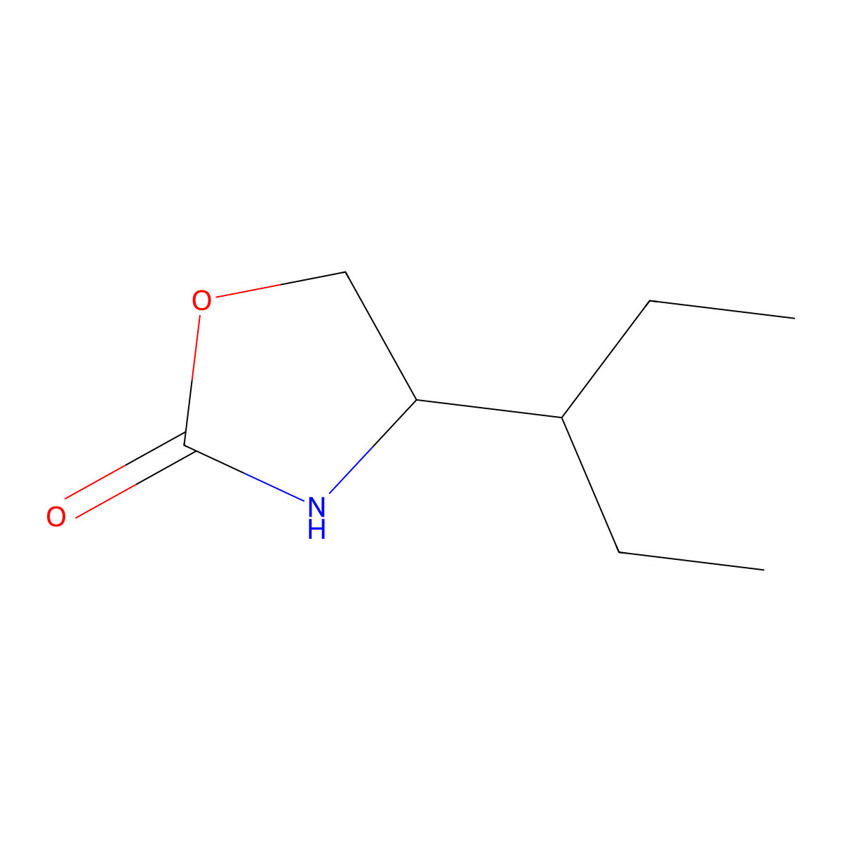 4-(Pentan-3-yl)-1,3-oxazolidin-2-one molecular structure, CAS 1465152-50-4