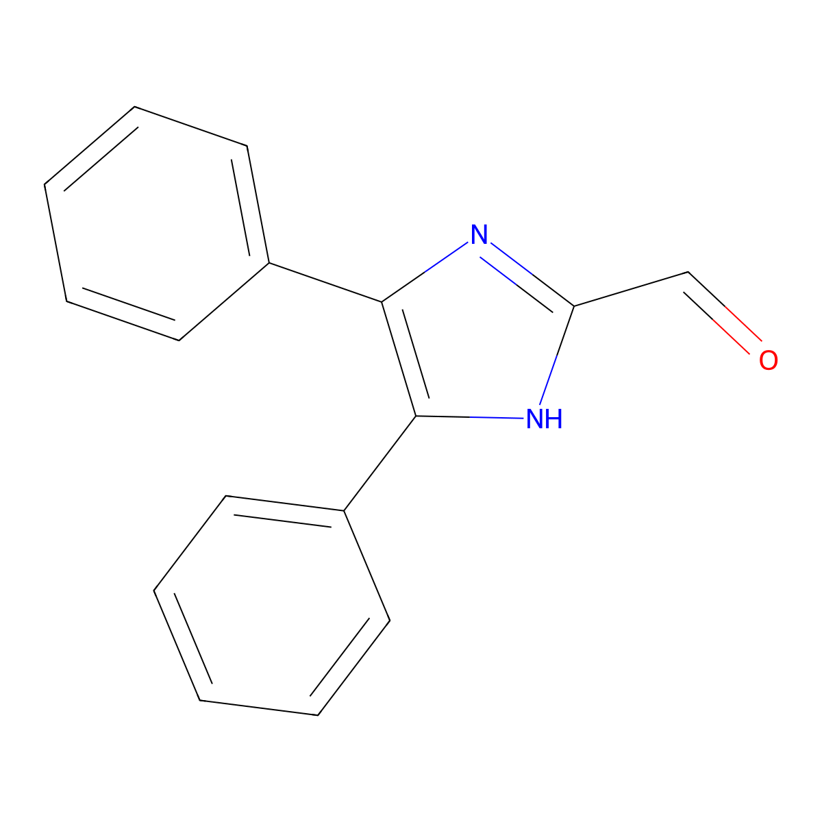 4,5-diphenyl-1H-imidazole-2-carbaldehyde molecular structure, CAS 1465165-43-8