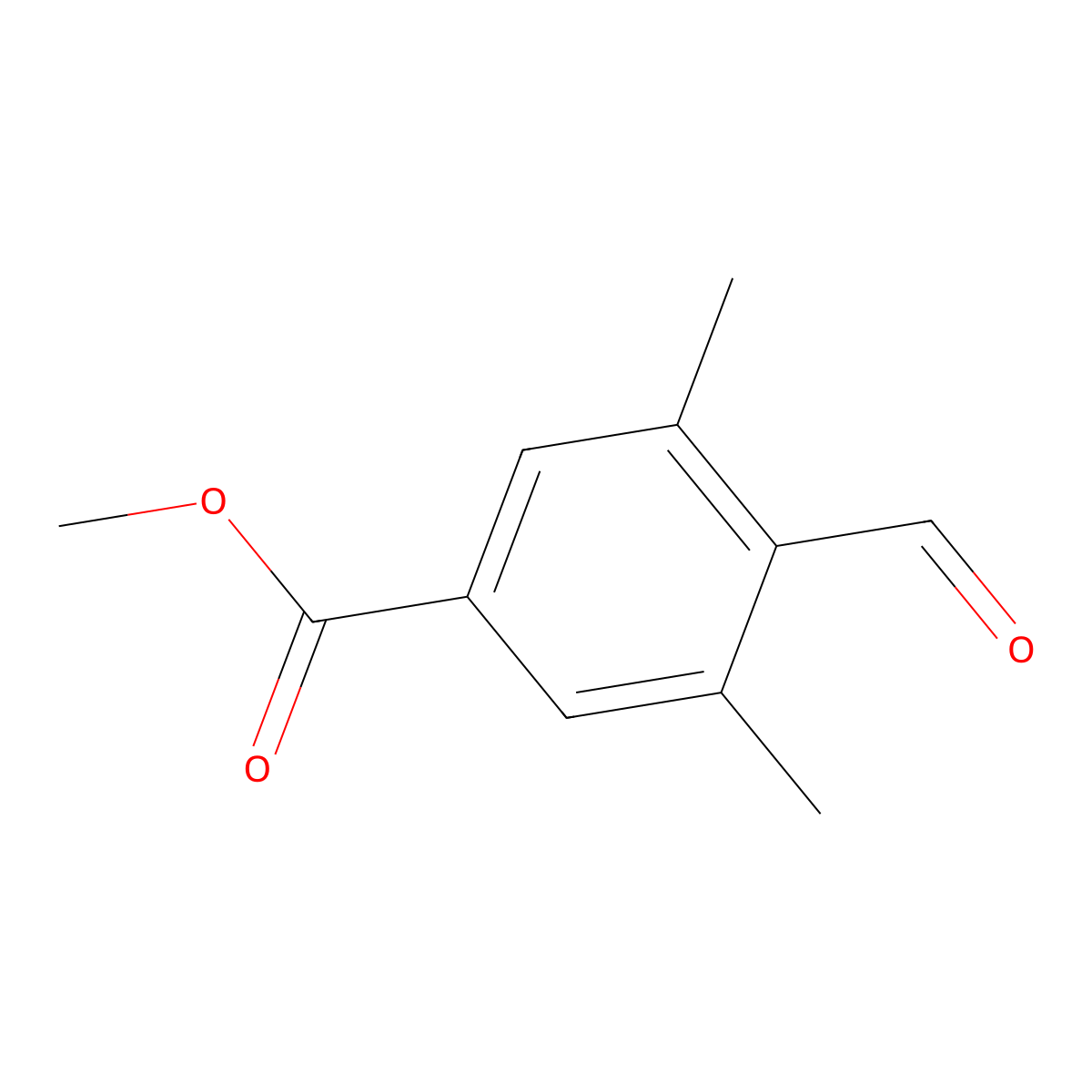 Methyl 4-formyl-3,5-dimethylbenzoate molecular structure, CAS 1465206-14-7