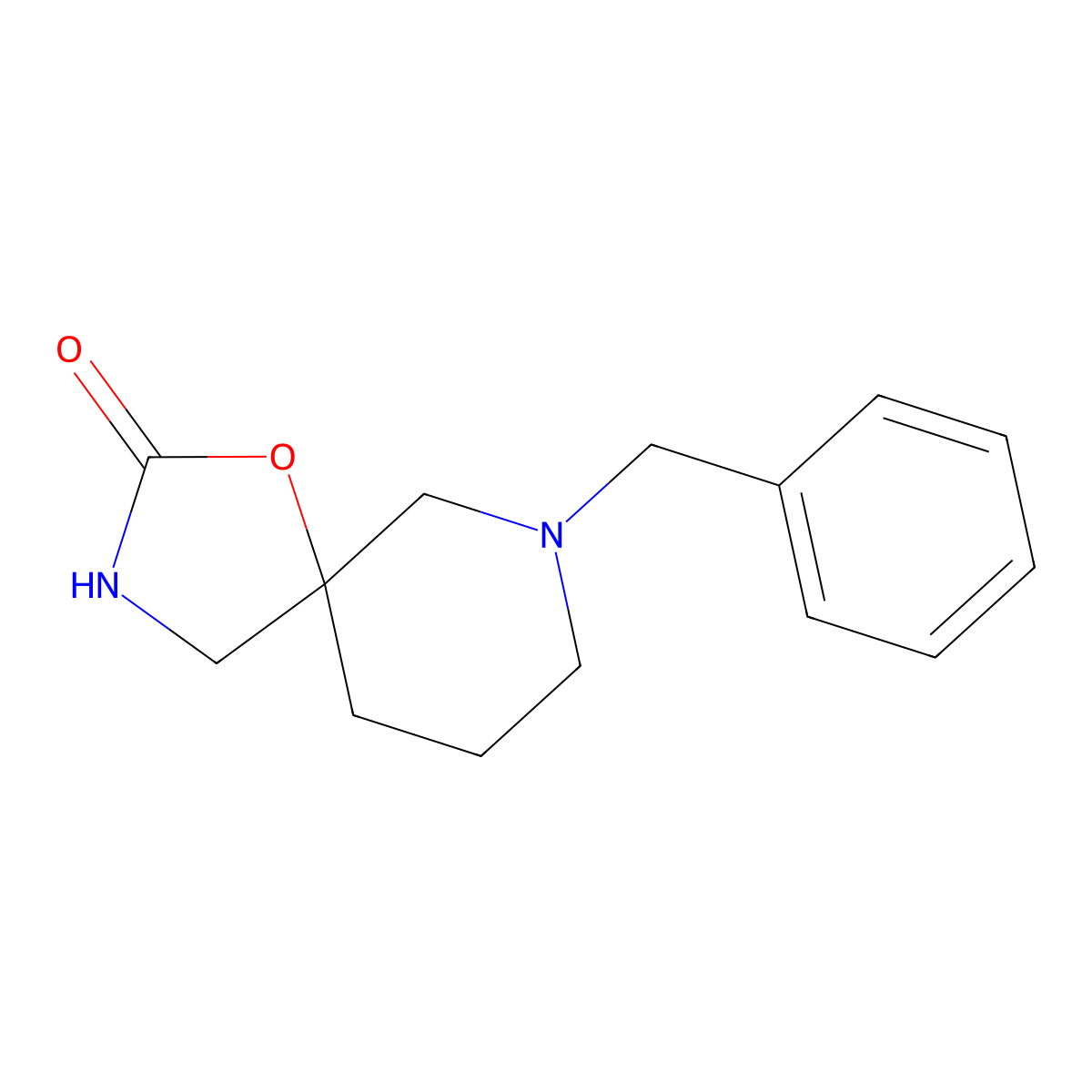 7-Benzyl-1-oxa-3,7-diaza-spiro[4.5]decan-2-one molecular structure, CAS 1465210-52-9