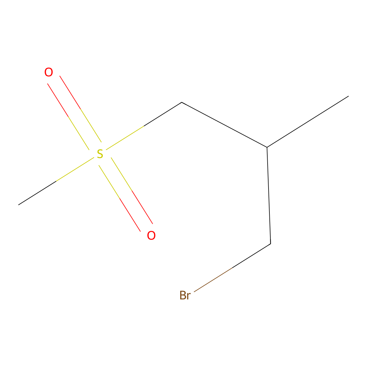 1-Bromo-3-methanesulfonyl-2-methylpropane molecular structure, CAS 1465235-53-3