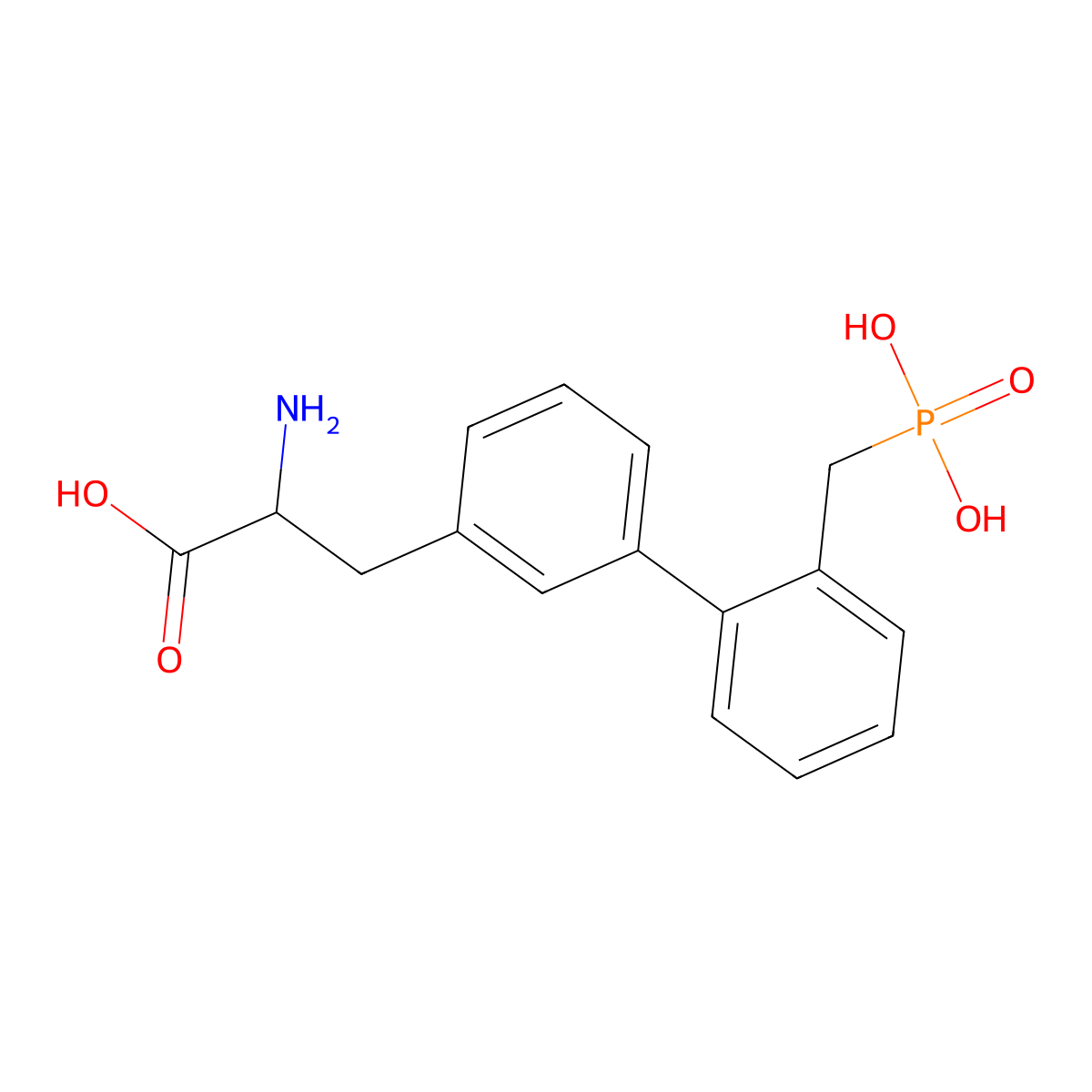 Phenylbenzene-omega-phosphono-alpha-amino acid molecular structure, CAS 146533-86-0
