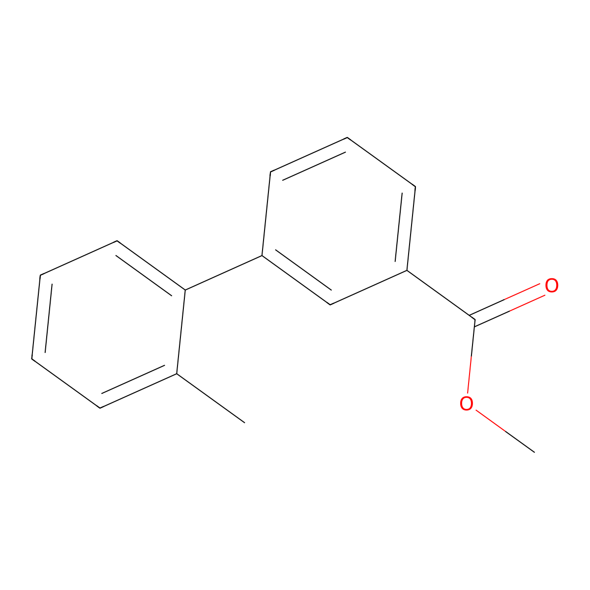Methyl 2'-methyl[1,1'-biphenyl]-3-carboxylate molecular structure, CAS 146534-35-2