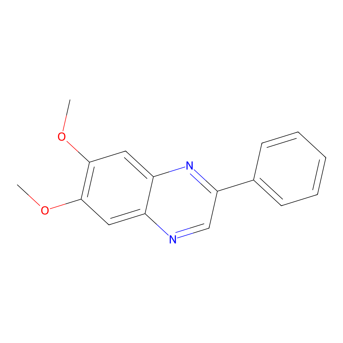 6,7-Dimethoxy-3-phenylquinoxaline molecular structure, CAS 146535-11-7