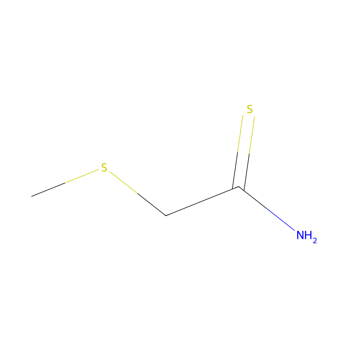 (Methylthio)thioacetamide molecular structure, CAS 146538-32-1