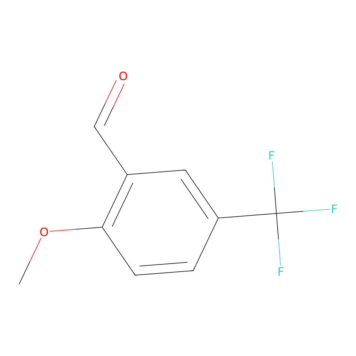 2-Methoxy-5-(trifluoromethyl)benzaldehyde molecular structure, CAS 146539-83-5