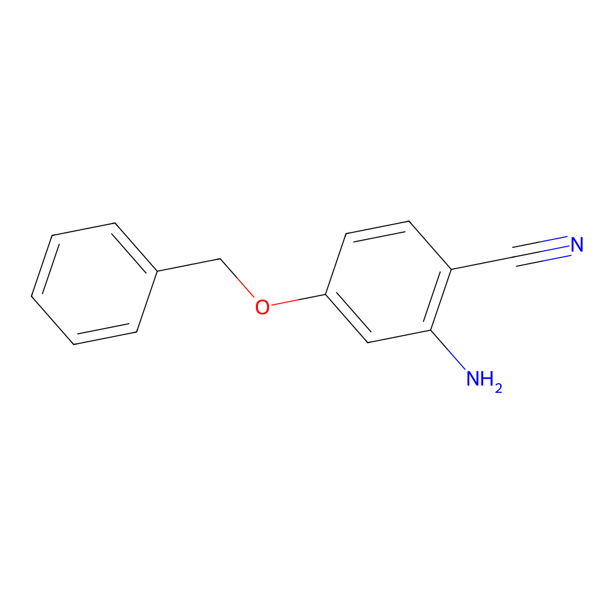 2-Amino-4-(benzyloxy)benzonitrile molecular structure, CAS 1465419-09-3