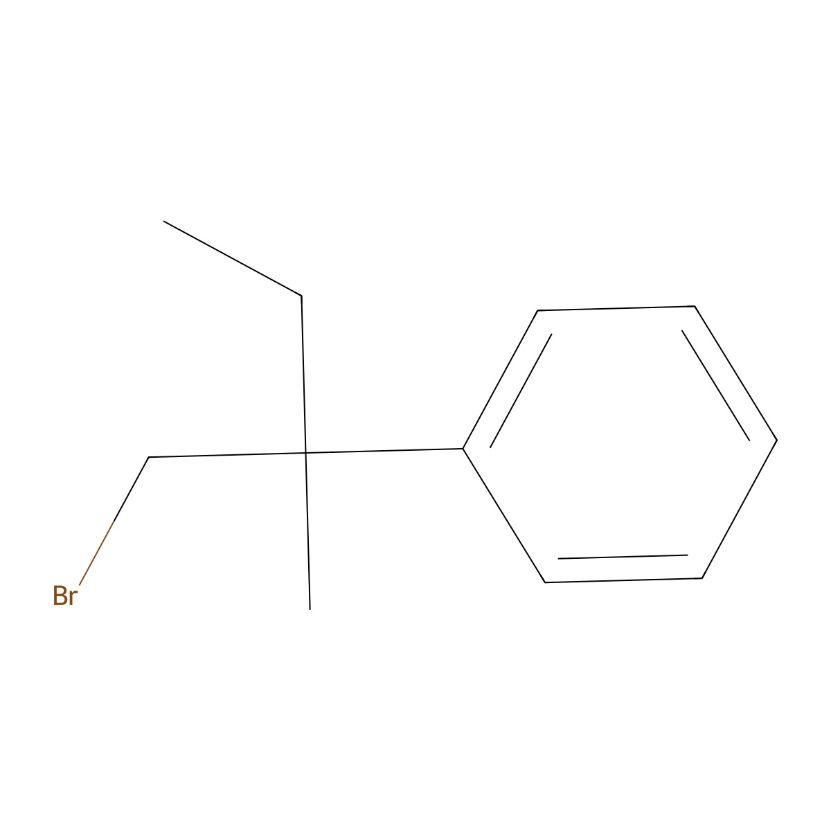 (1-Bromo-2-methylbutan-2-yl)benzene molecular structure, CAS 1465451-93-7