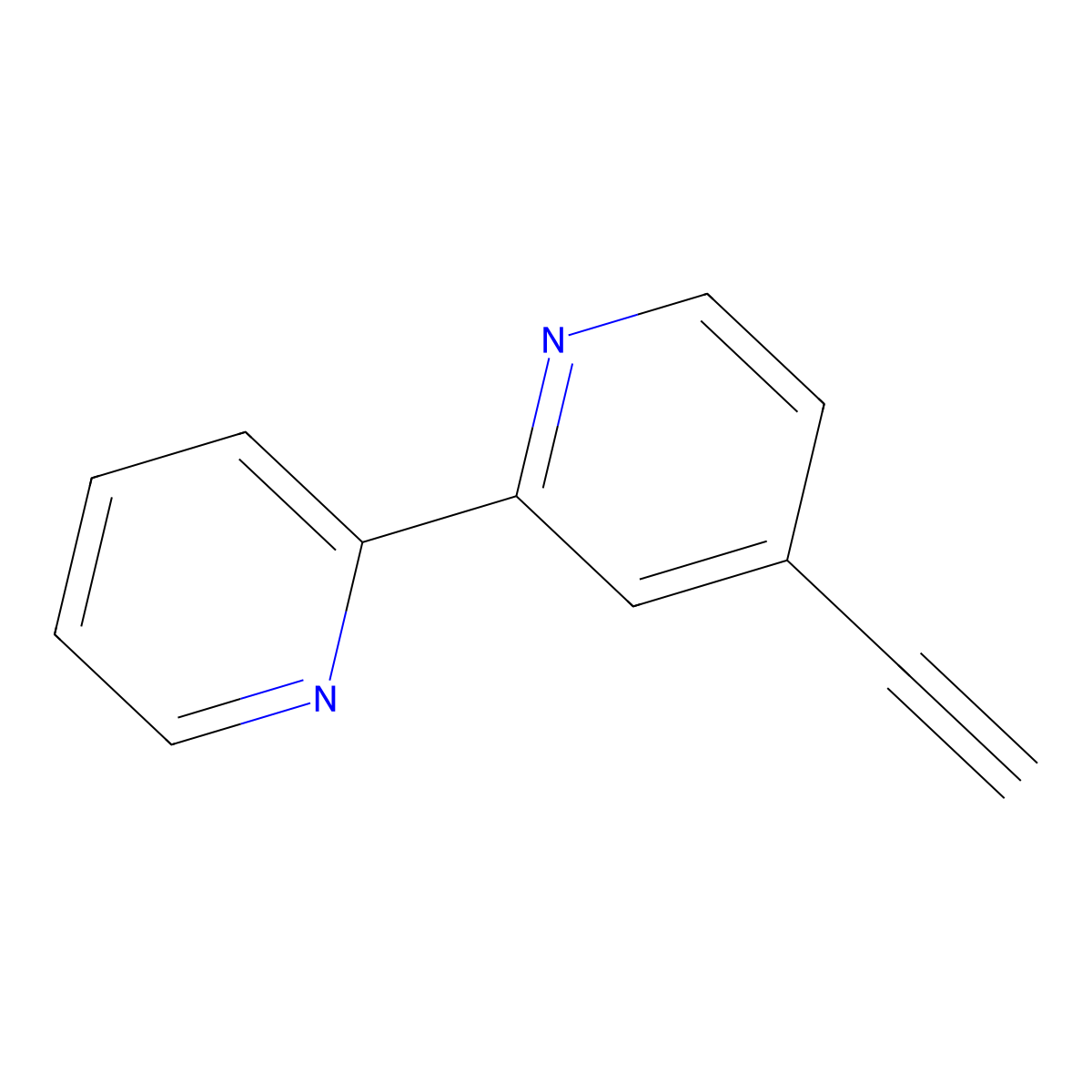 4-Ethynyl-2,2'-bipyridine molecular structure, CAS 146548-24-5