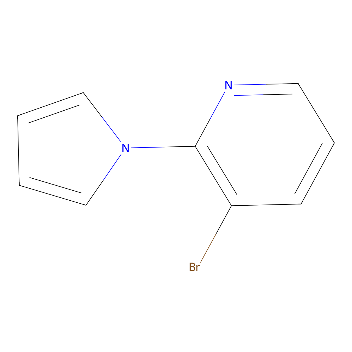 3-Bromo-2-(1h-pyrrol-1-yl)pyridine molecular structure, CAS 1465488-97-4