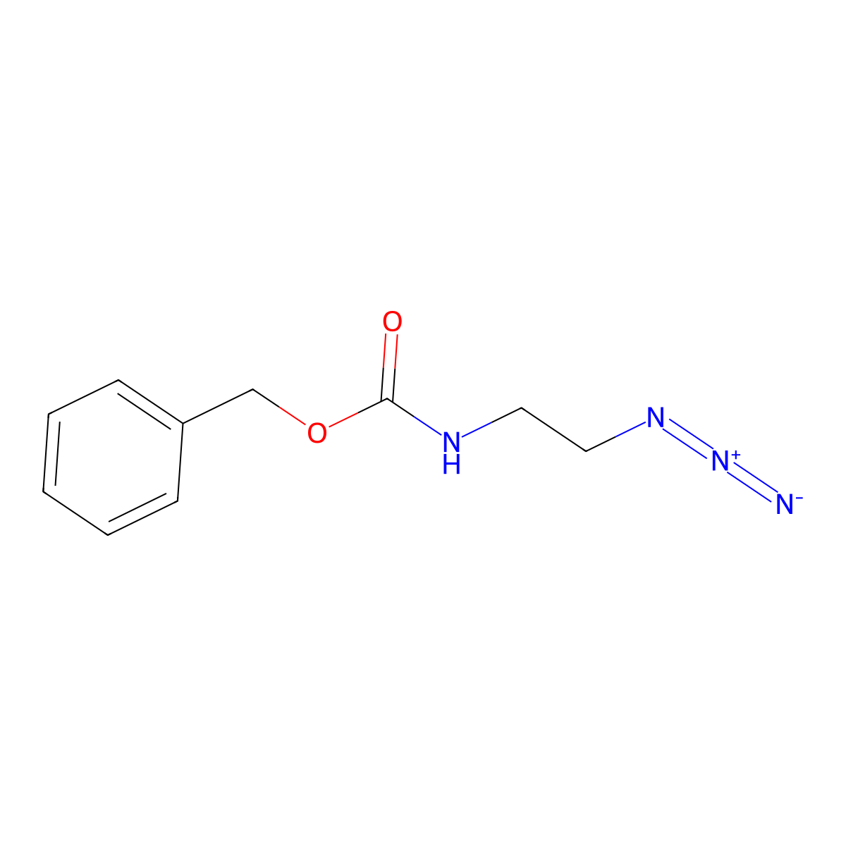 Benzyl 2-azidoethylcarbamate molecular structure, CAS 146552-66-1