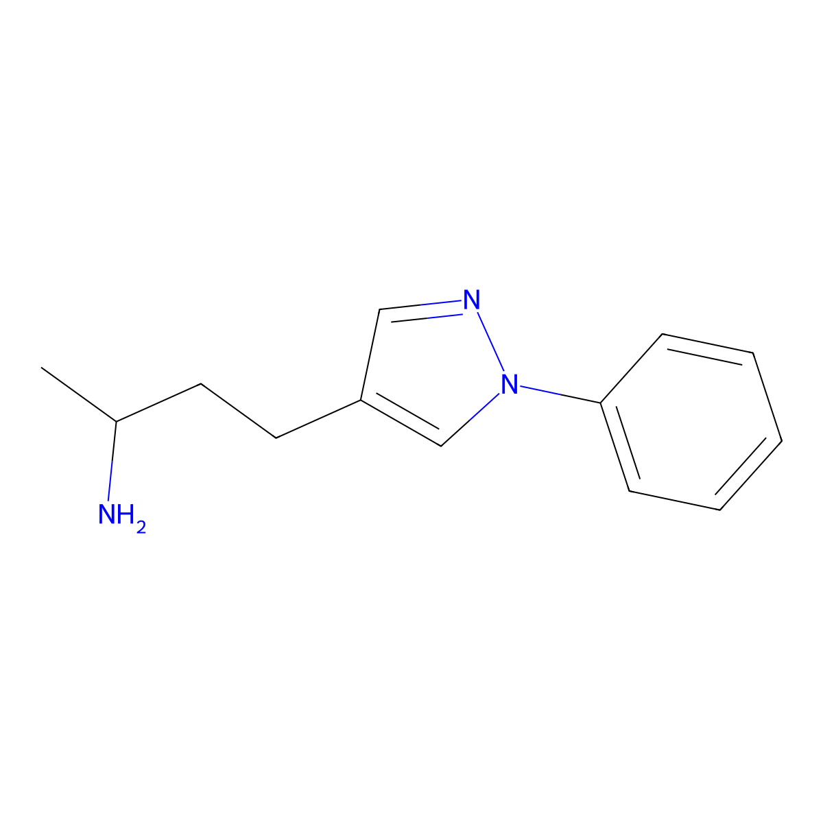 4-(1-Phenyl-1h-pyrazol-4-yl)butan-2-amine molecular structure, CAS 1465524-95-1