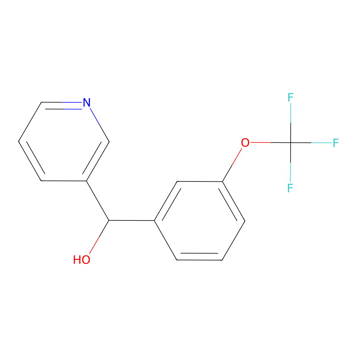 alpha-[3-(Trifluoromethoxy)phenyl]-3-pyridinemethanol molecular structure, CAS 1465528-03-3