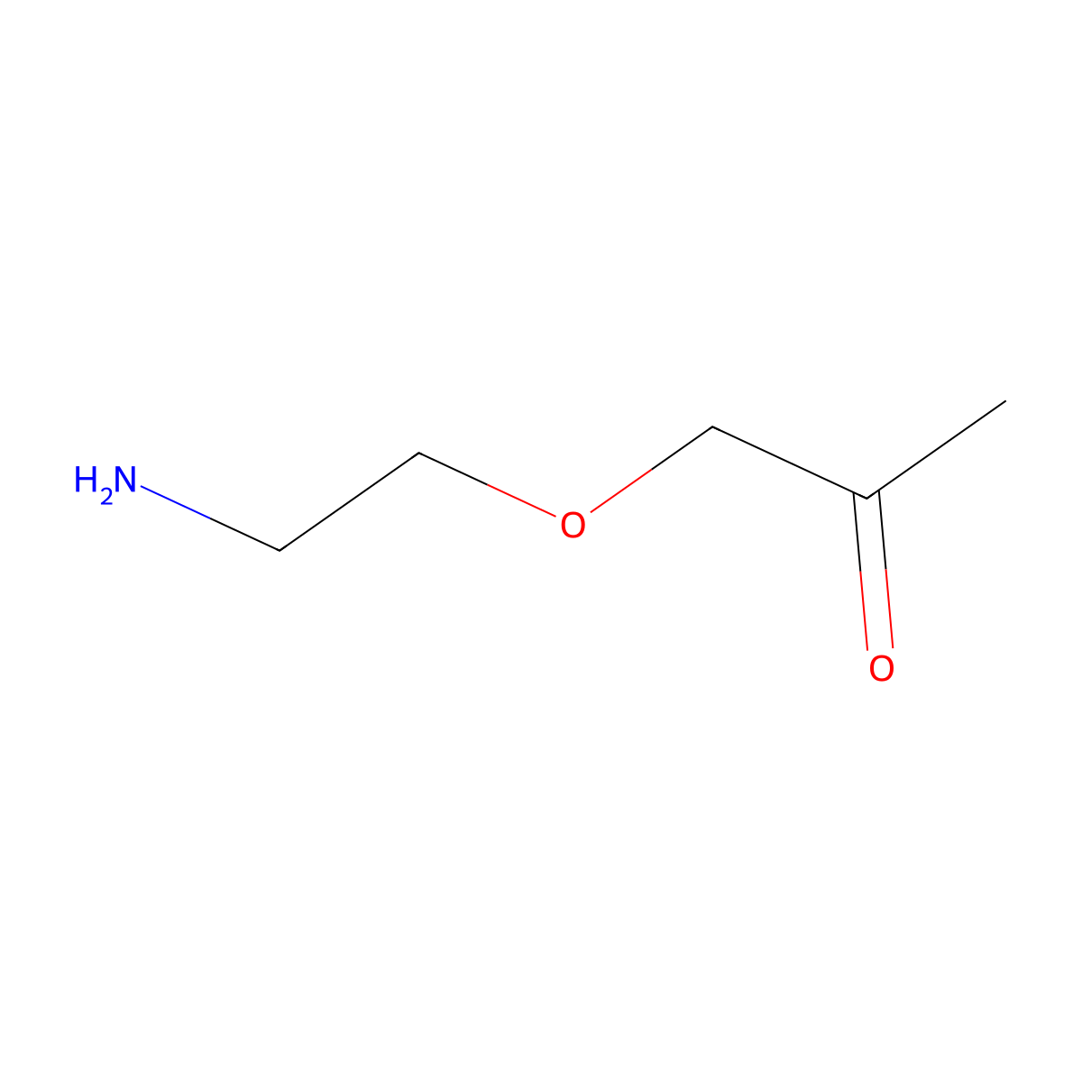 1-(2-Aminoethoxy)propan-2-one molecular structure, CAS 1465559-94-7